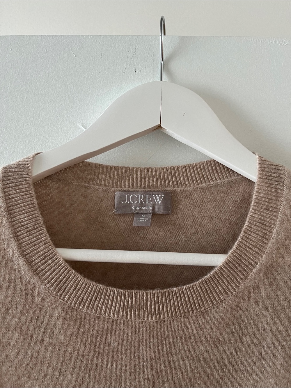NWOT J. Crew | Cashmere Shrunken T-shirt | Heather Stone | Size M - Picture 4 of 12